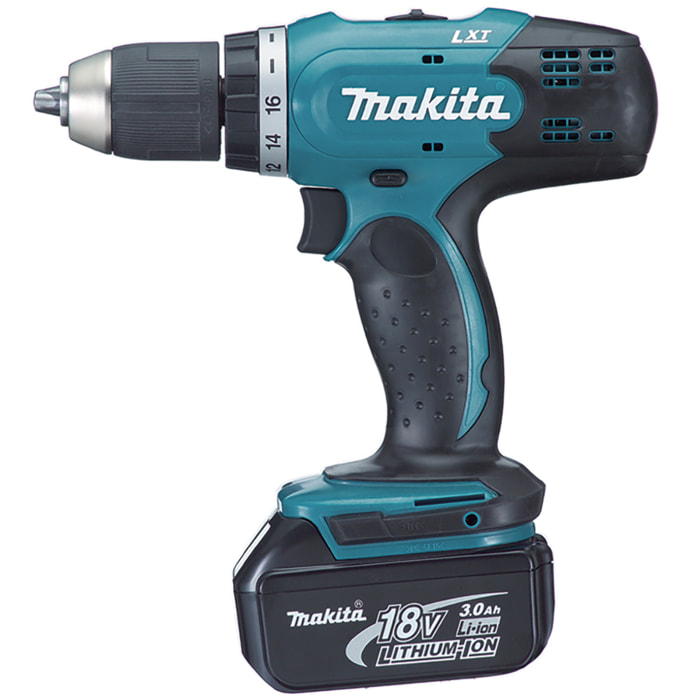 Perceuse visseuse 18V - MAKITA - Avec 2 Batteries 18V 3.0Ah - un chargeur - coffret - DDF453SFE