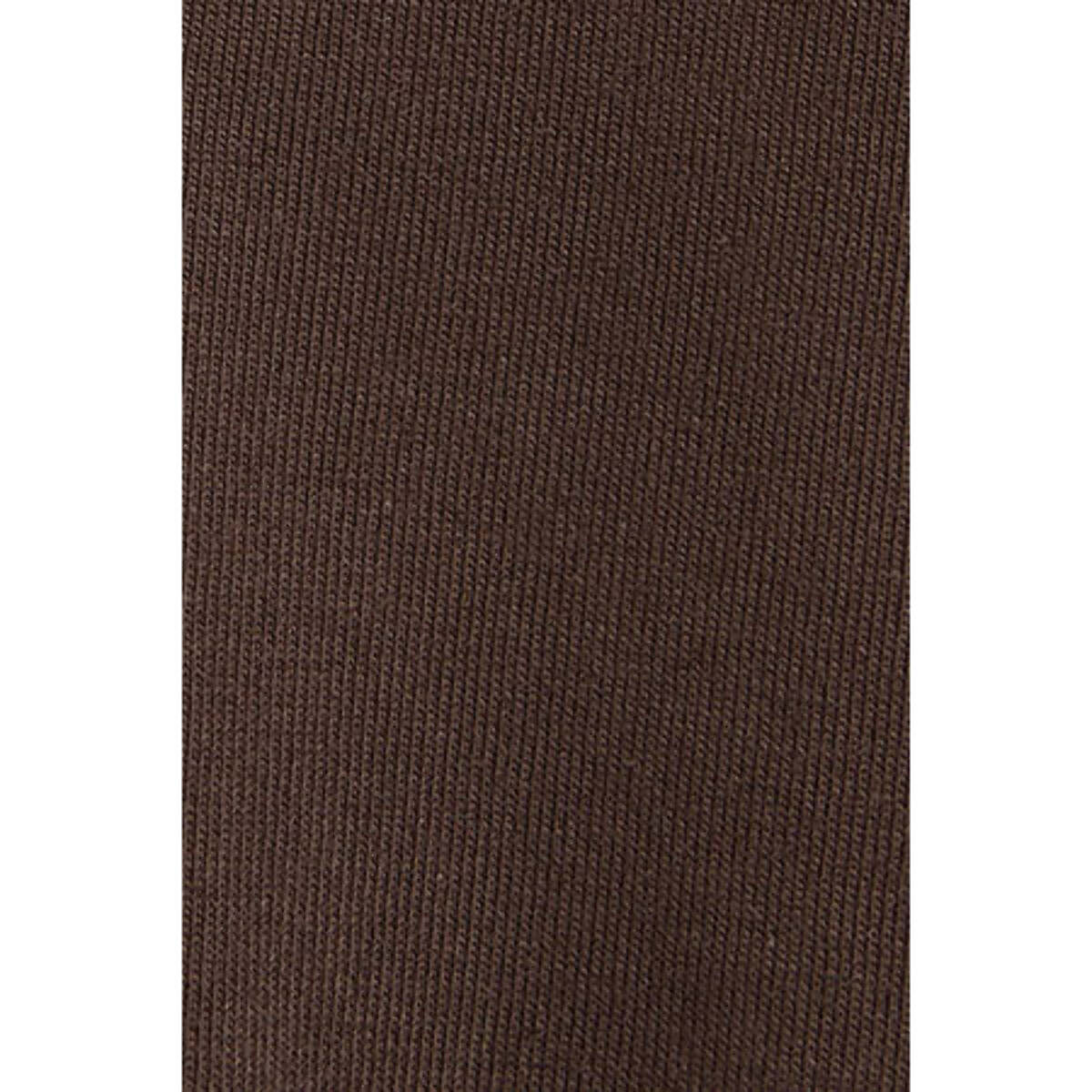 Maglietta cioccolato a maniche corte e scollo a V con ricamo Rigby Best