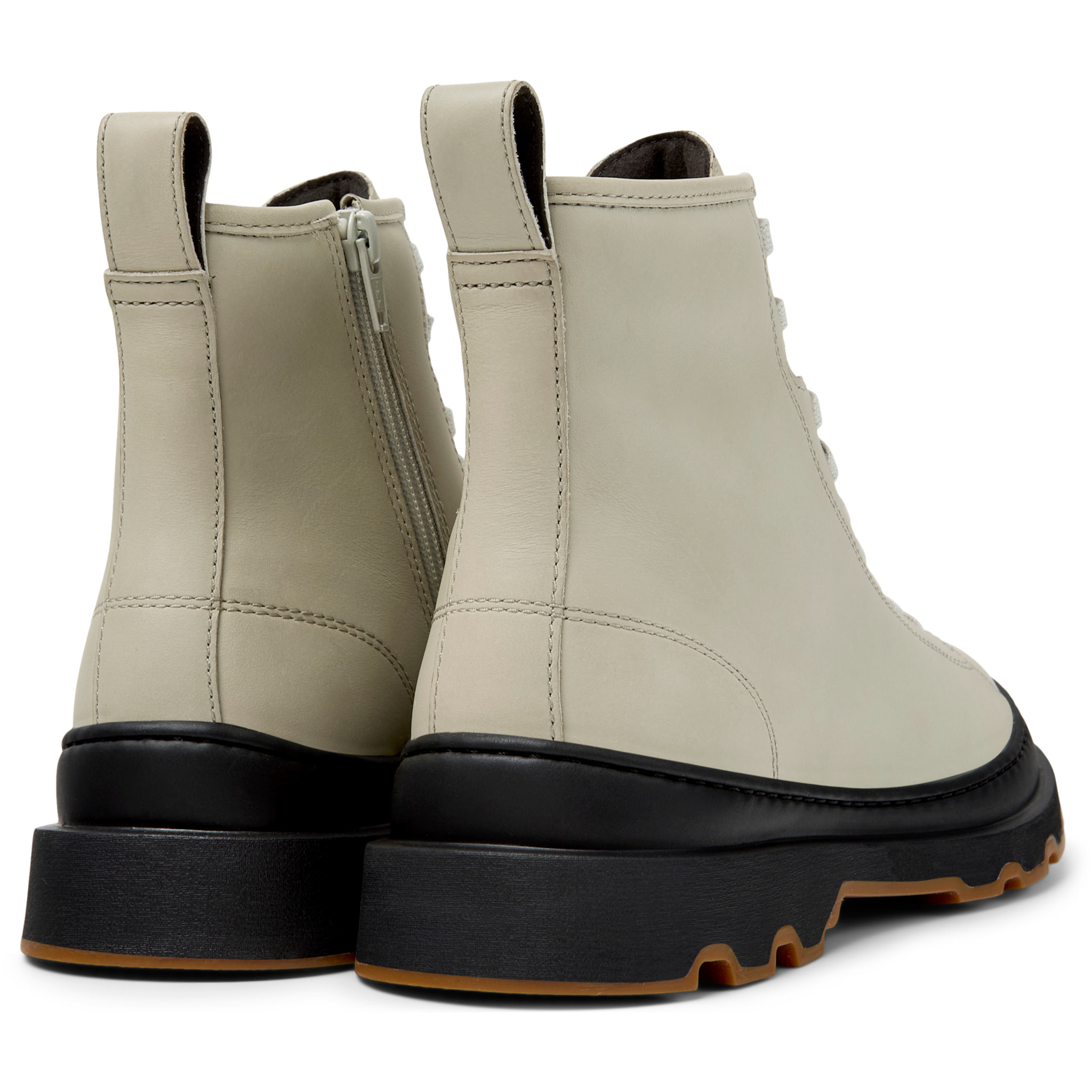 Botines - CAMPER Brutus+ - Beige - Cuero liso