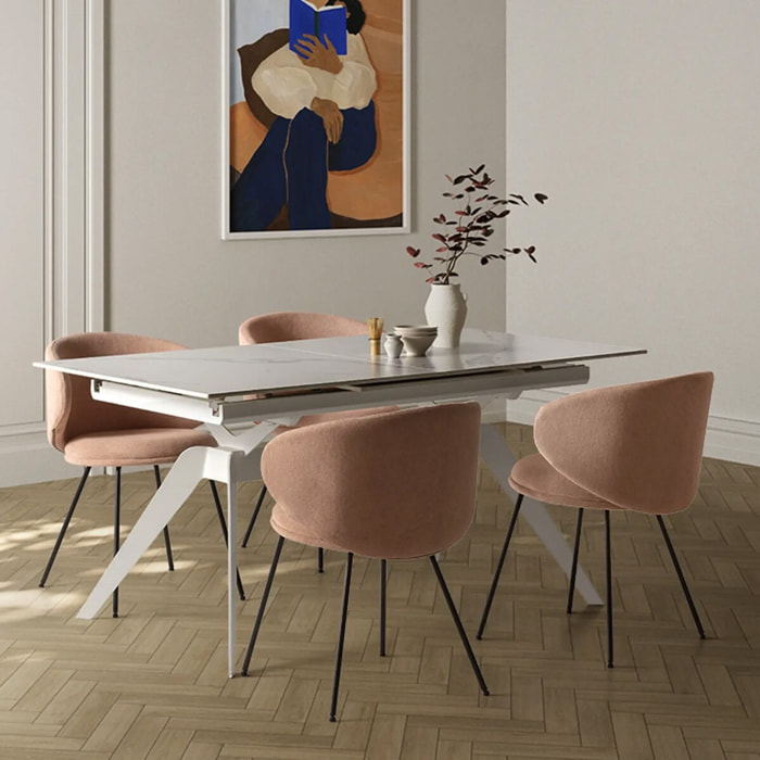 Lot de 2 chaises en tissu - COCOON