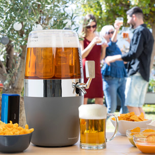 Pack de bols pour apéritifs 2 en 1 et distributeur de boissons réfrigérant InnovaGoods