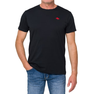 T-shirt in cotone 180 gr Hot Buttered Mistral nero