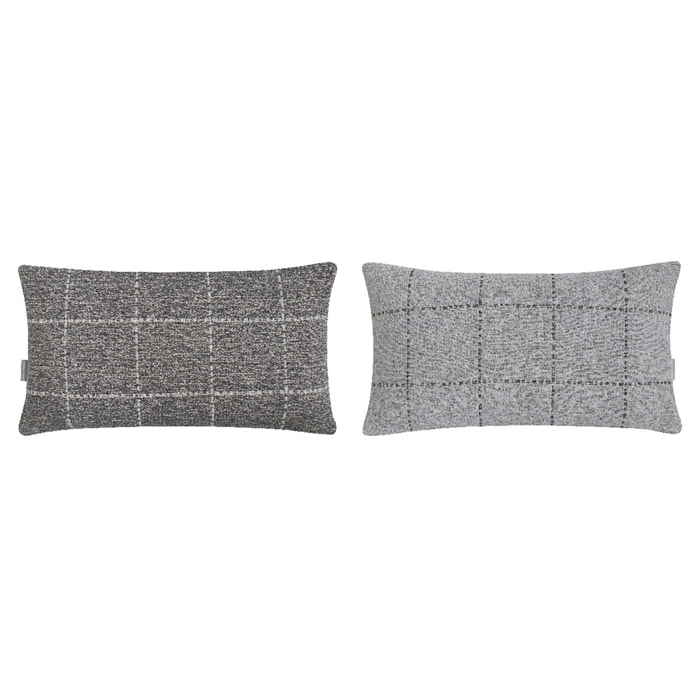 Lot de 2 huosses de coussin MARNE gris