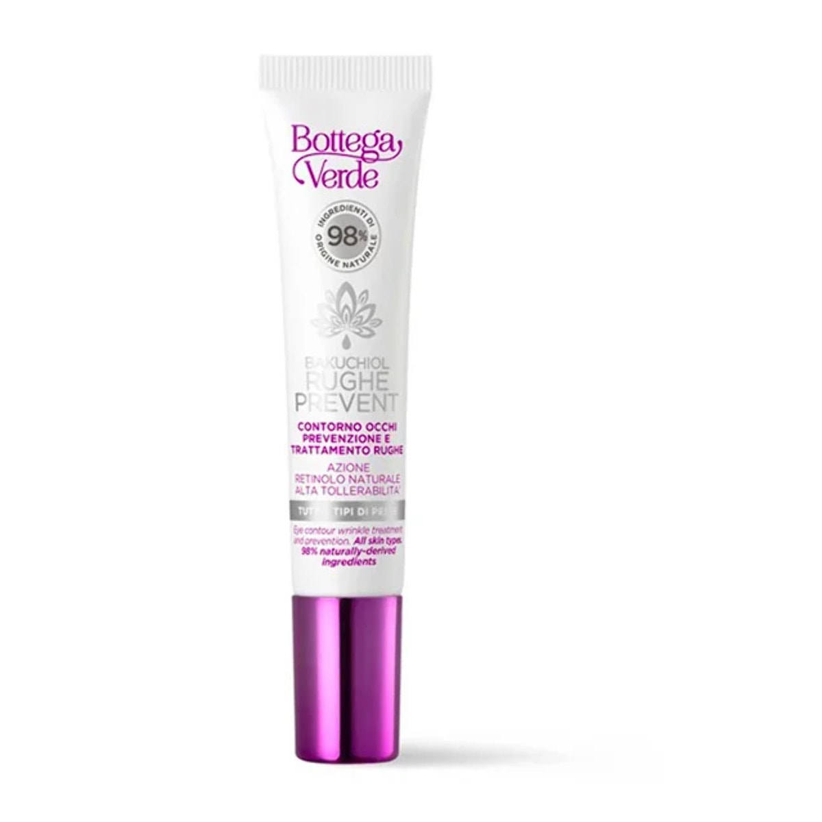 Contorno de ojos - Prevención y tratamiento de arrugas - acción Retinol natural - alta tolerabilidad (10 ml) contorno de ojos