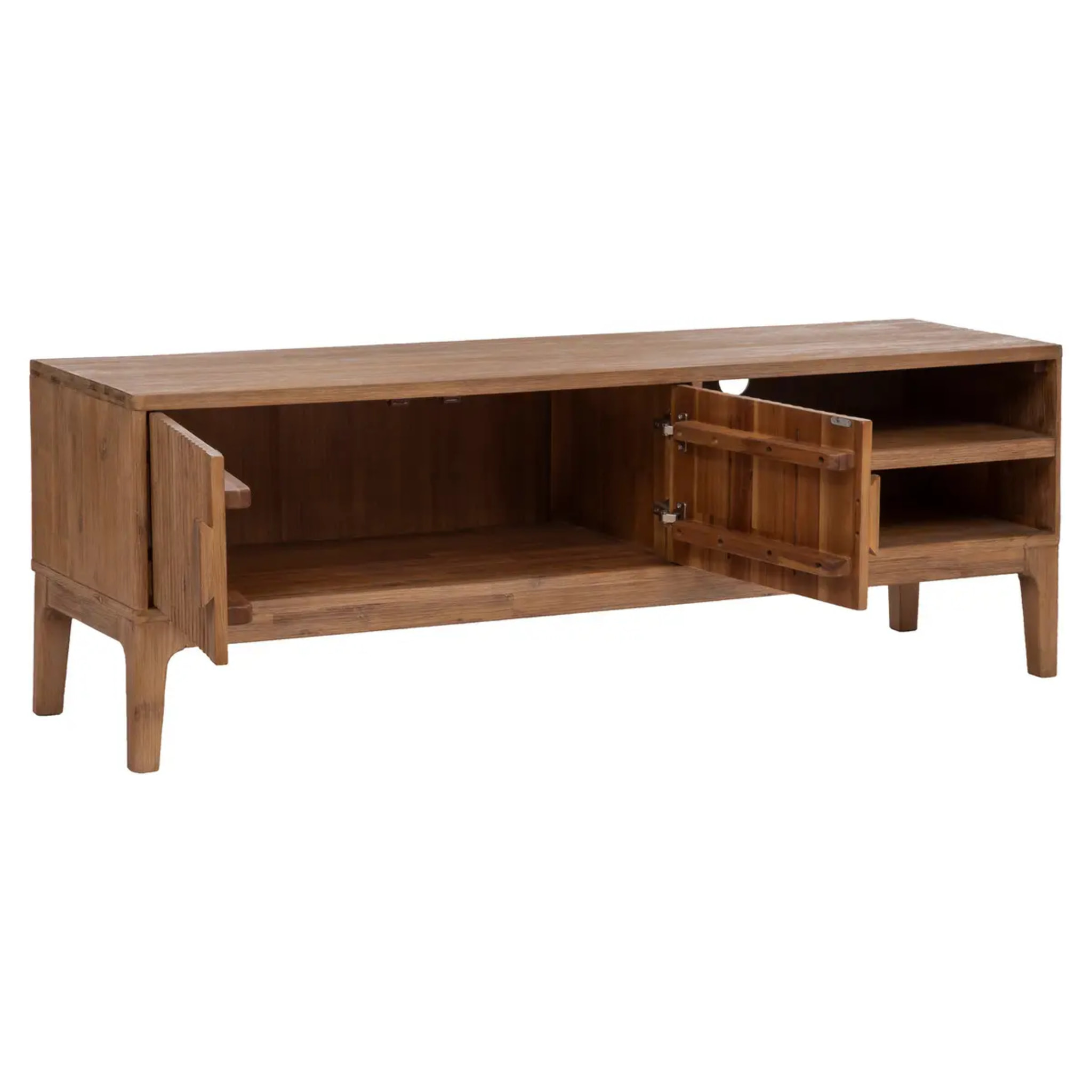 Meuble TV "Sabor" - 2 portes - bois d'acacia
