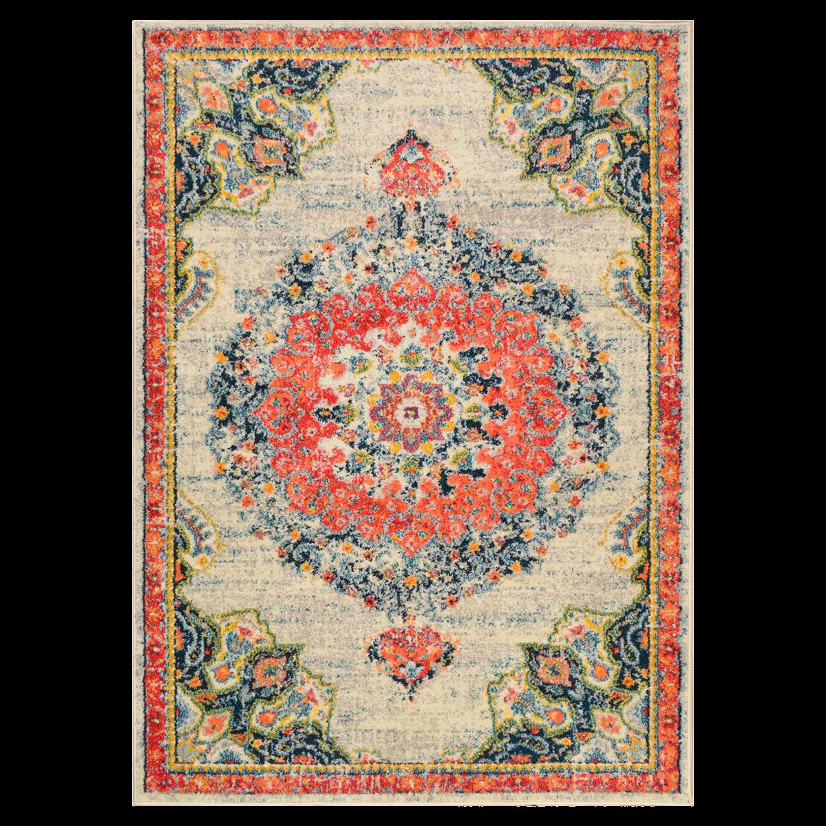 Tapis orient tissé motif traditionnel RUBI