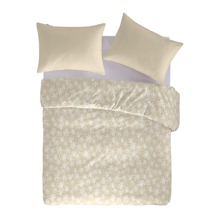 Housse de couette GOA en 100% percale de coton organic- sable - vendue seule