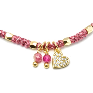 Pulsera Corazón acabado oro amarillo 18k