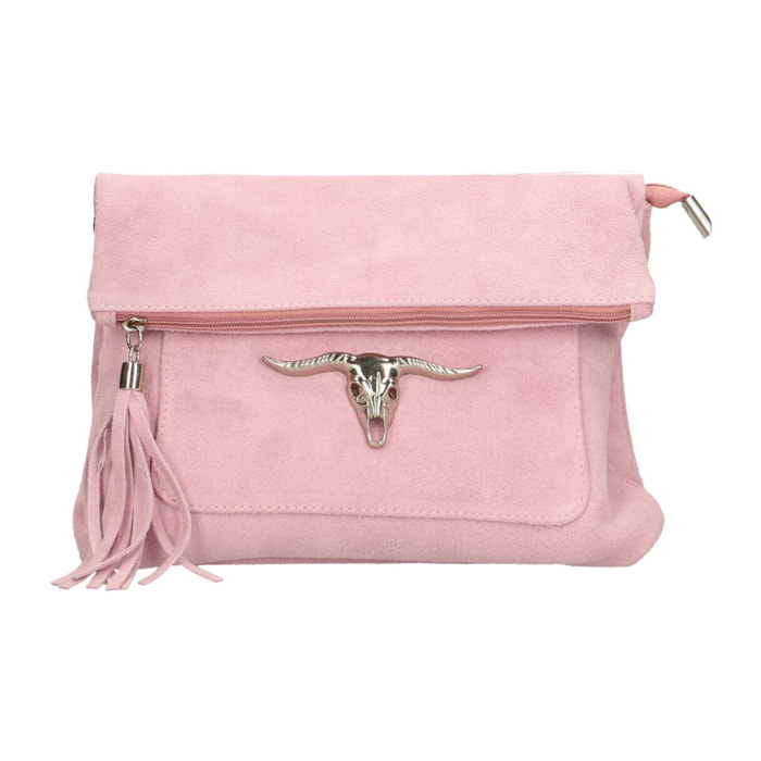 Borsa a tracolla da donna In Vera pelle Made in Italy 28x22x5 cm