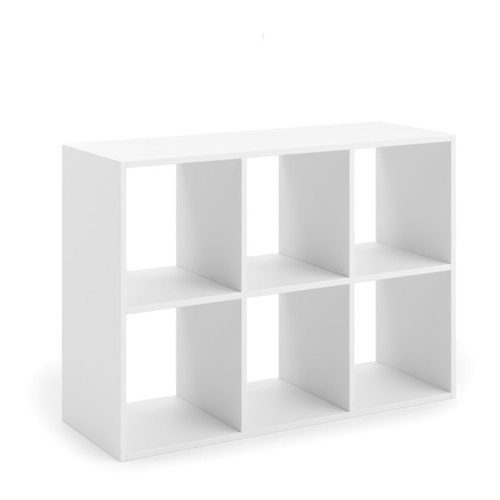 Libreria a giorno Loni 2x3 bianca