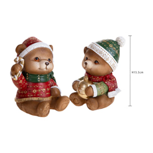 Orsetti natale - Pezzi 1 - MARRONE - Bianchi Dino SpA