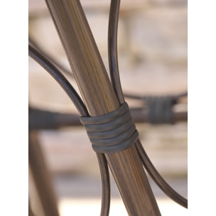 USHUAIA  - Ensemble repas de jardin 2 places en aluminium