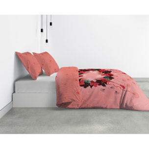 Parure Housse De Couette 3pcs avec Taies oreiller 100% coton 47fils Cancan Dream