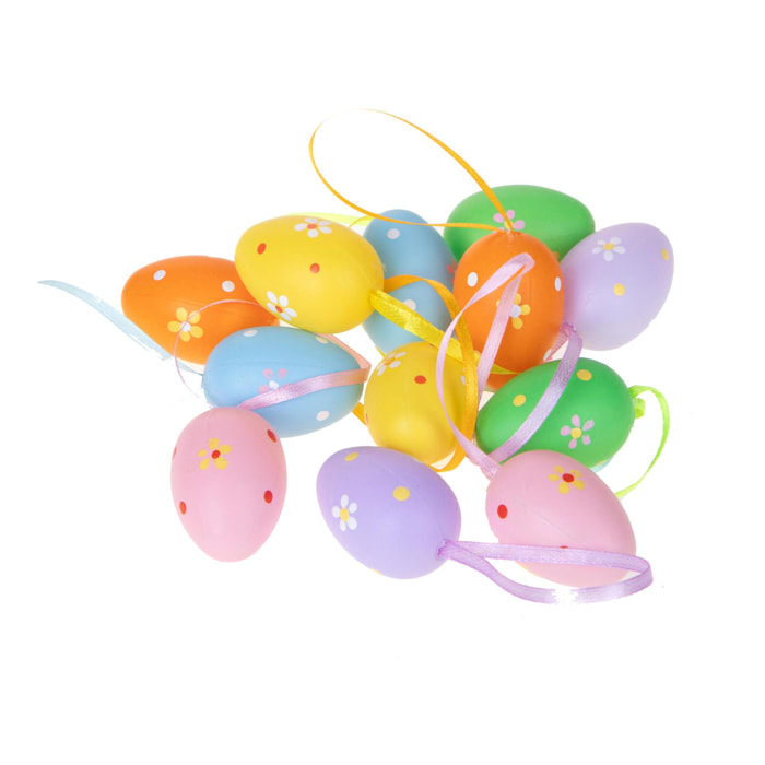 Uova da appendere assortite conf. 12pz - 4 confezioni - Colore: Assortite - Bianchi Dino