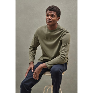 Maglietta Caliope verde militare con logo ricamato Polo Club