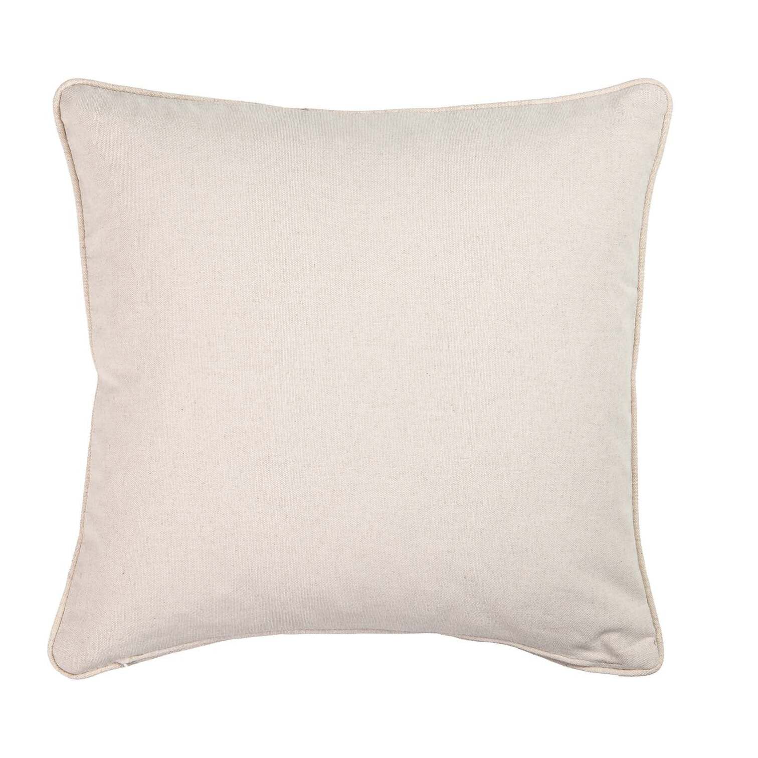 Cojin Lino Plantas Marron 45x13x45 Cm