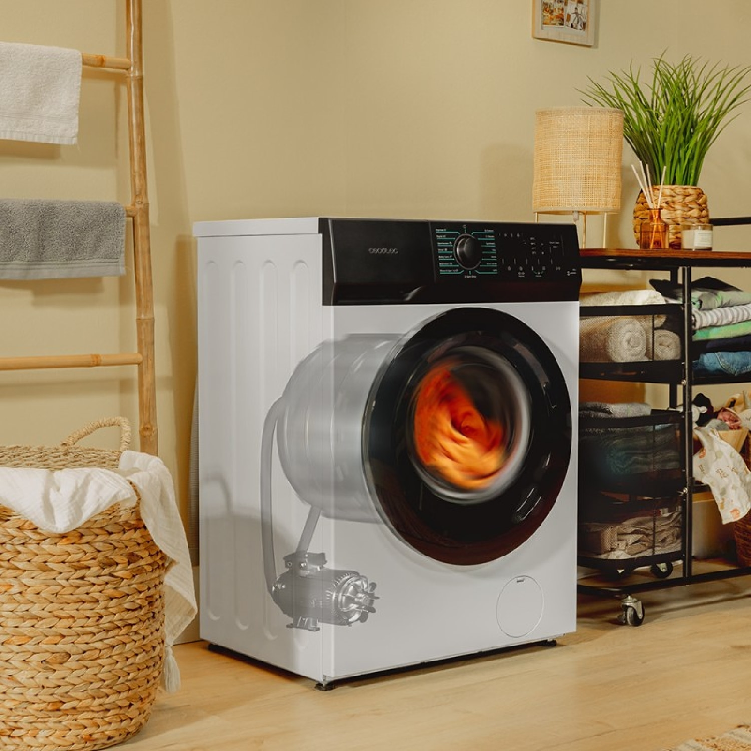 Cecotec Lavadora de carga frontal Lavadora bolero dresscode 9300 inverter a