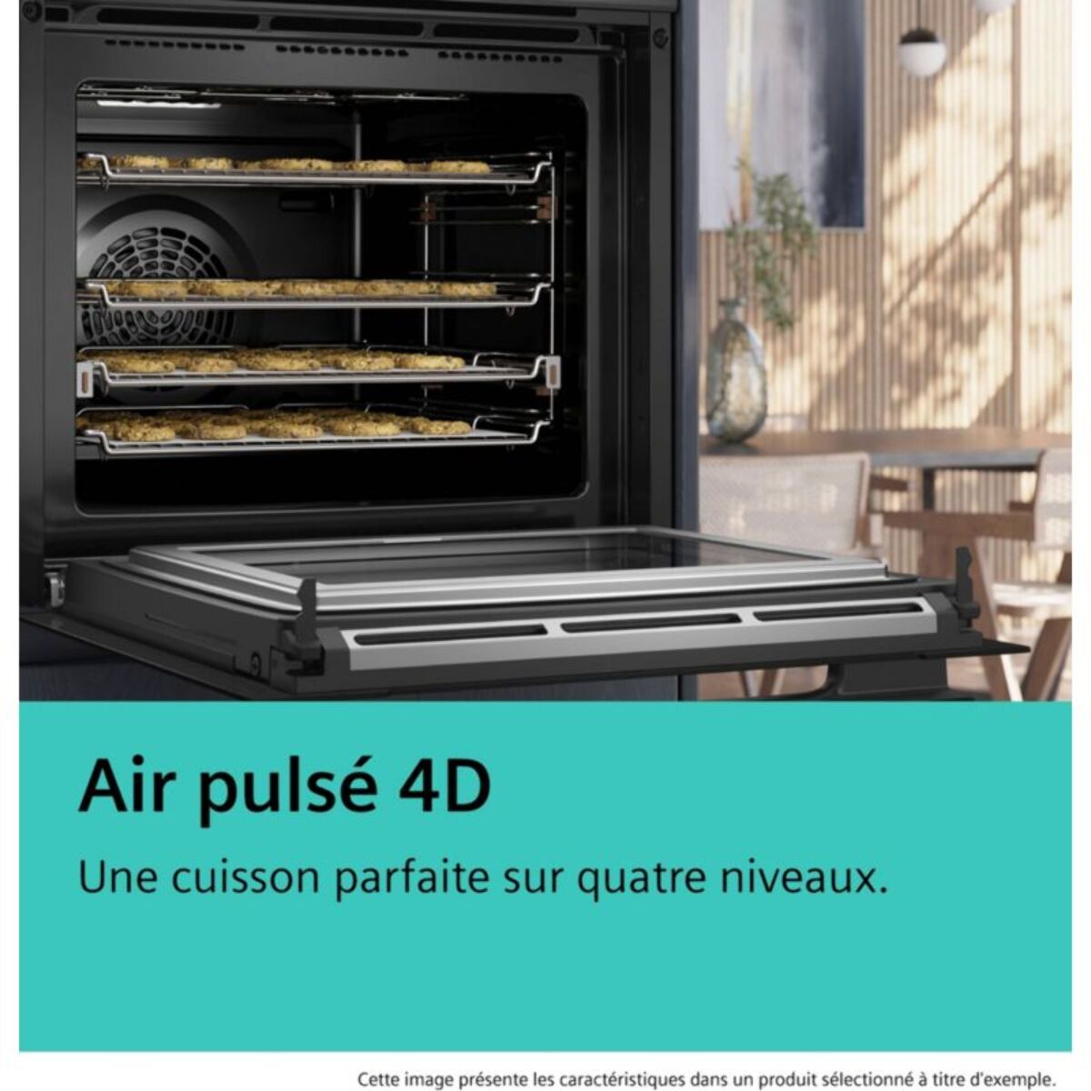 Four micro onde combiné SIEMENS HM778GMB1 iQ700 - Pyrolyse ActiveClean, Air Fry, Assistant IA, Wifi