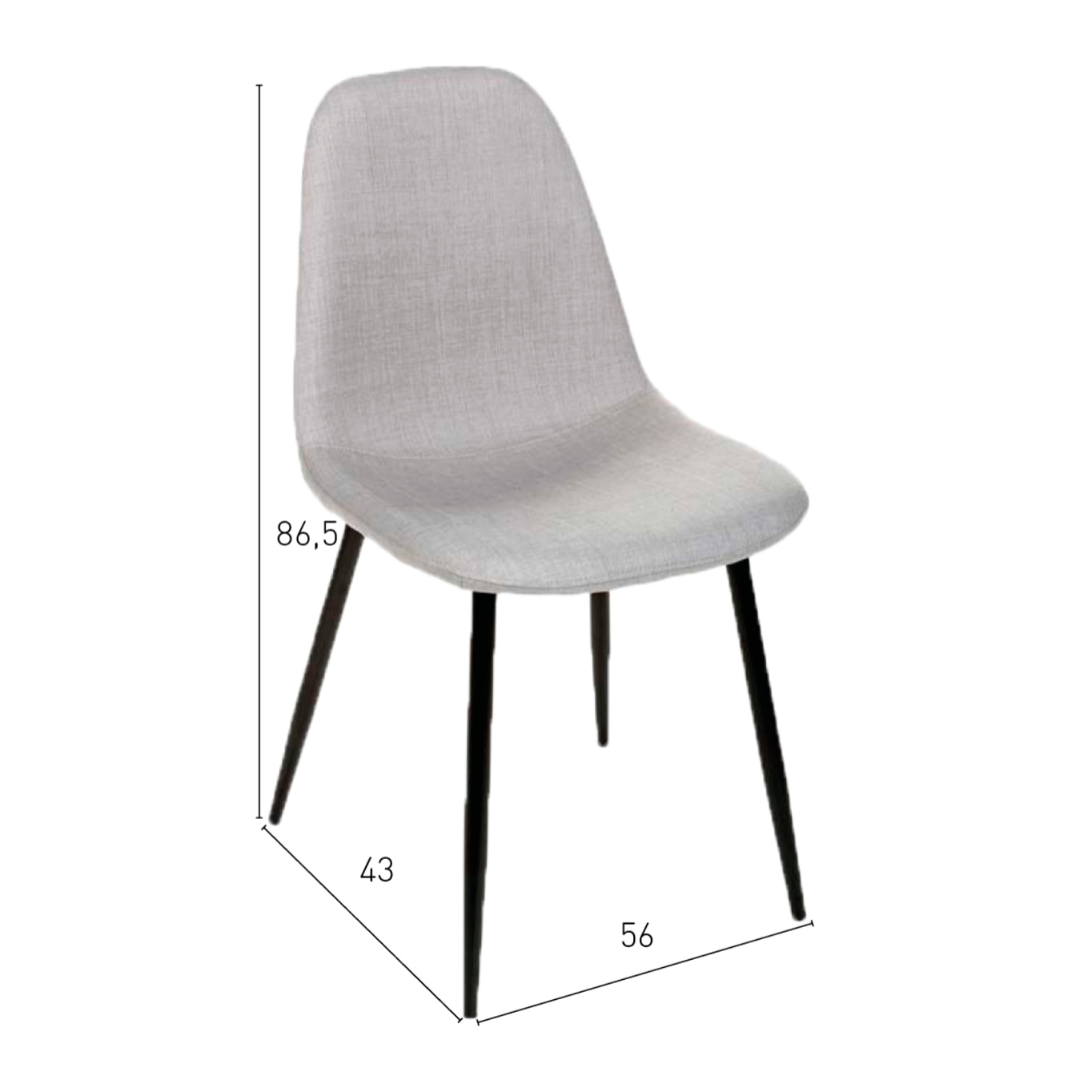 Silla Norway Gris