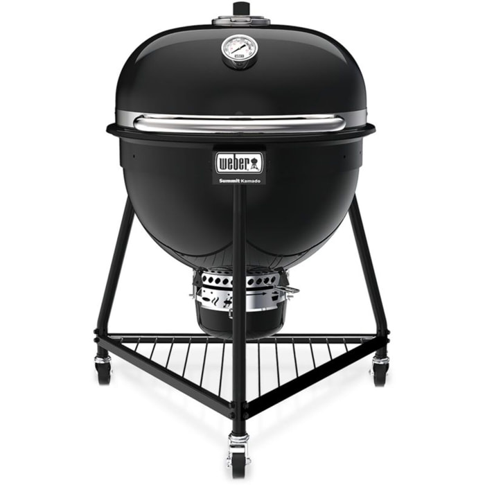 Kamado WEBER Summit E6 black sur pieds 61 cm