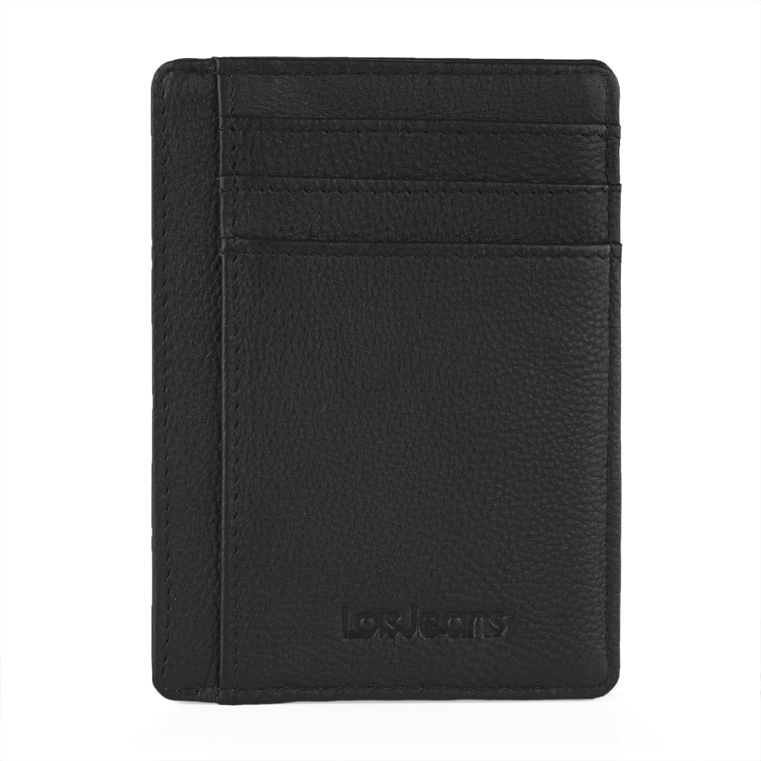 Tarjetero Piel Hombre Lois Wilson Negro