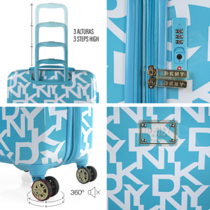 Juego De Maletas Pc Dkny Dkny-626 Signature Hardside Sky Blue