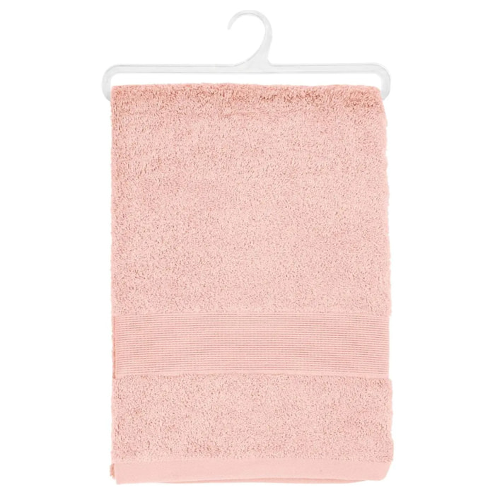 Drap de bain "Essentiel" coton rose 100x150cm