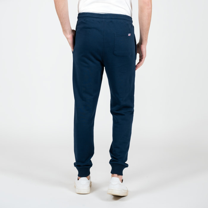 Pantaloni con stampa logo french terry