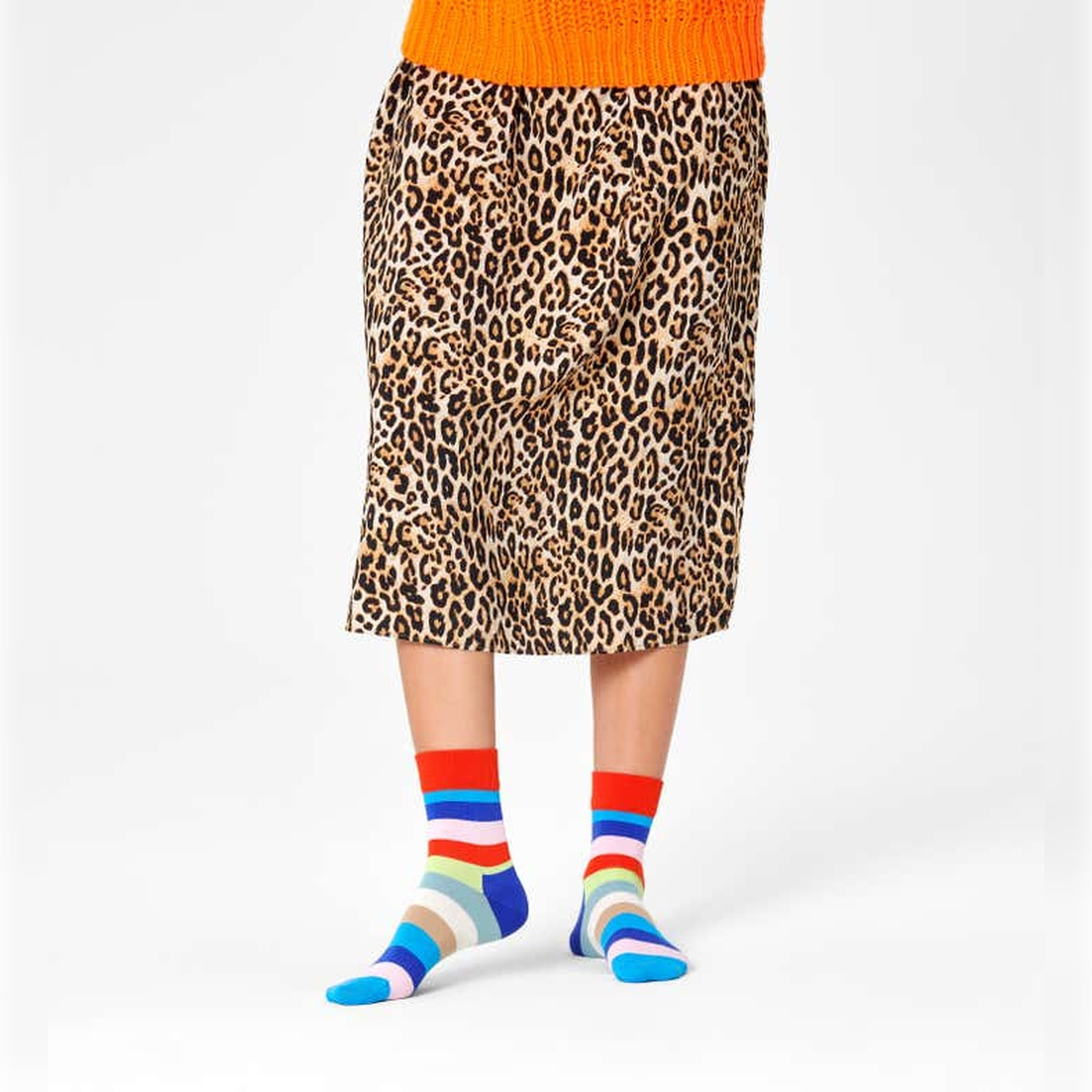 Calcetines stripe 1/2 crew