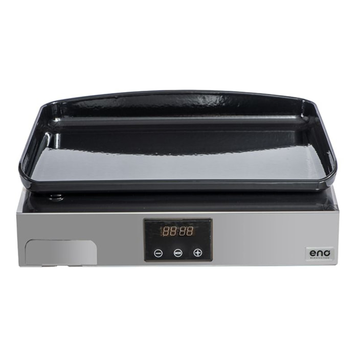 Plancha électrique ENO INITIAL 50 noir gris à poser, 48x38 cm