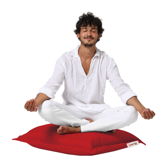 Cojín pouf 70x70 - rojo