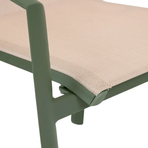 Fauteuil de jardin Axant beige lin/laurier