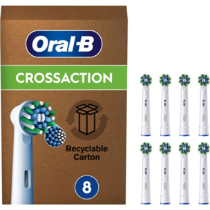Brossette dentaire ORAL-B CrossAction X-Filaments 8er FFU