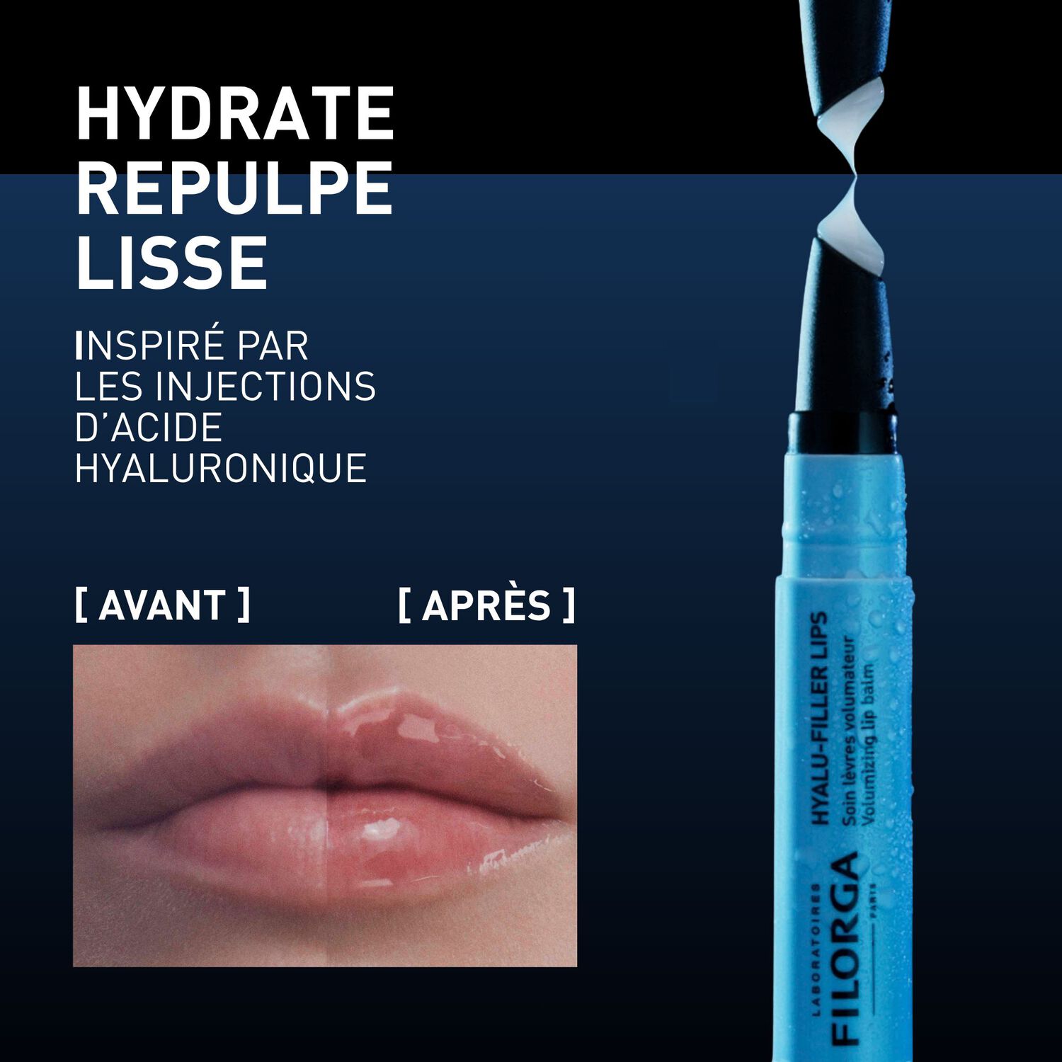 Hyalu-Filler - Coffret Hyalu-Filler Sérum Hydratant 30 ml + Hyalu-Filler Lips Soin Lèvres Volumateur 4g
