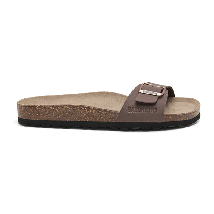 SANDALIA BABUNKERS MARRON