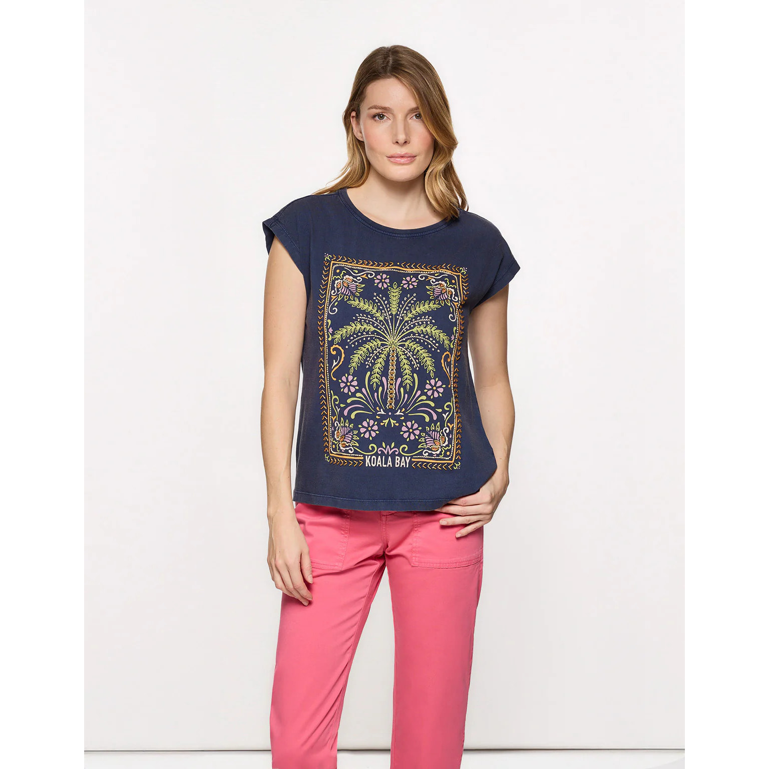 Camiseta Manga Corta Azul Marino - Joei