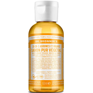 Savon Liquide Agrumes - Un savon de Castille liquide naturel 18-en-1