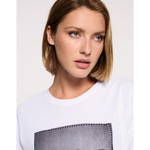 Camiseta Manga Corta Blanco - Gatet