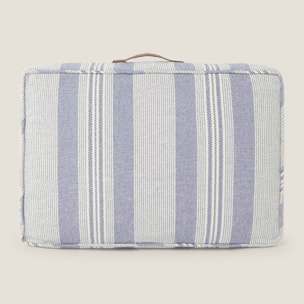 Cojín palet rayas Liraticompleto color azul