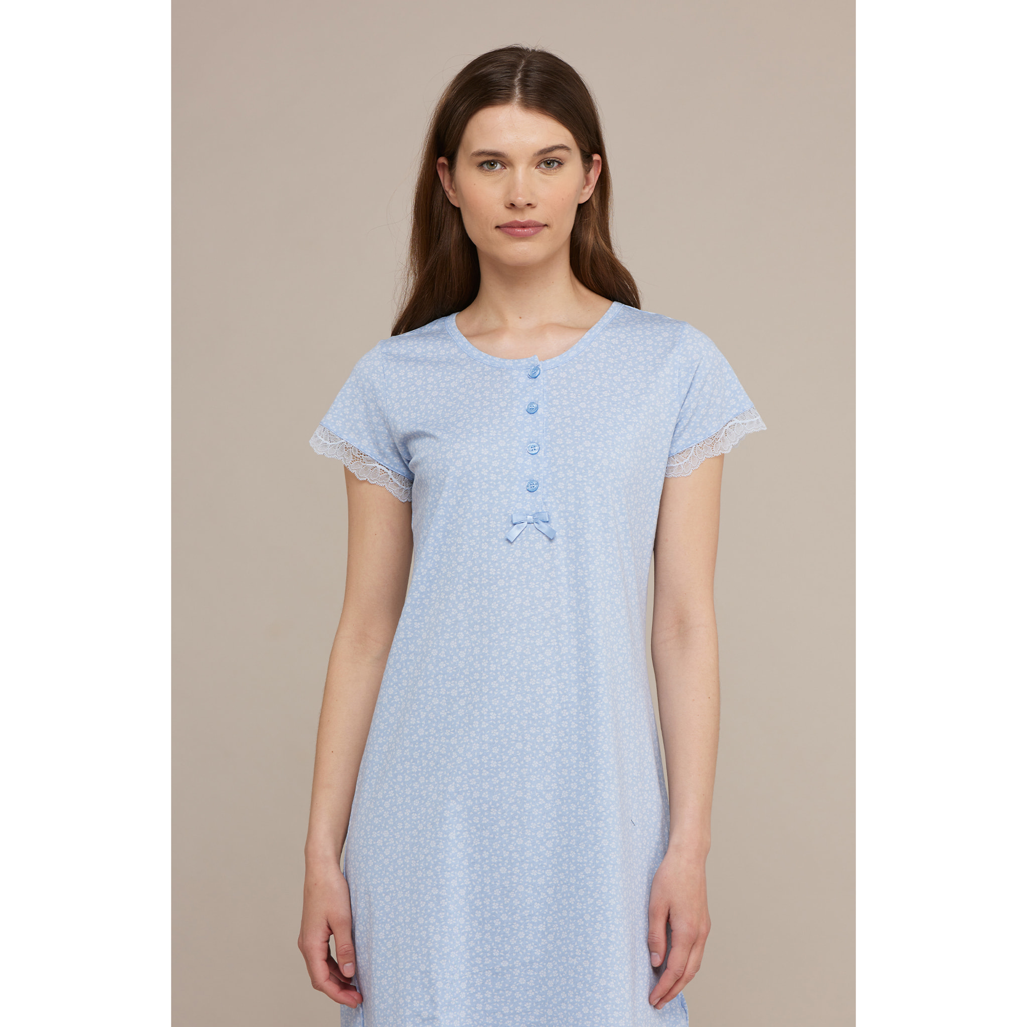 Camicia da notte donna cotone delice Noidinotte