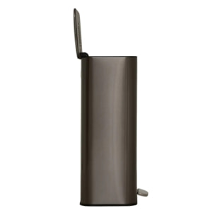 Poubelle rectangulaire à pédale Delta 30L carbone