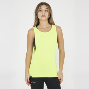 Canotta palestra da donna NISHER giallo fluo