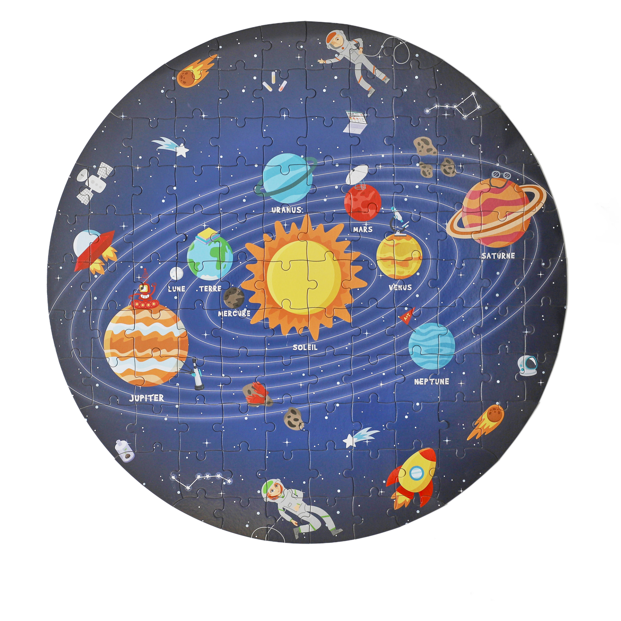 PUZZLE ROND SYSTEME SOLAIRE 100 PIECES