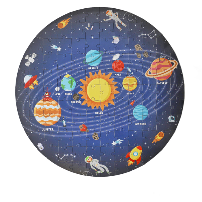 PUZZLE ROND SYSTEME SOLAIRE 100 PIECES