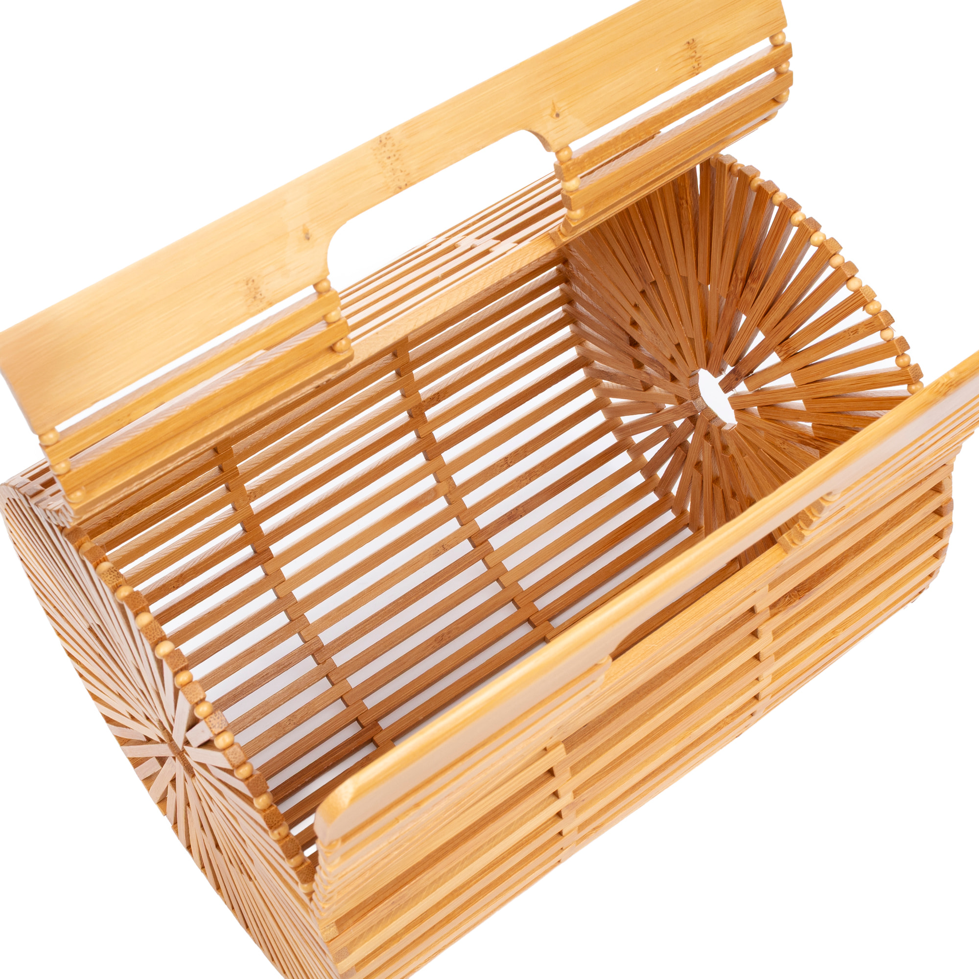 Zerfaliu bolso de mano de madera.