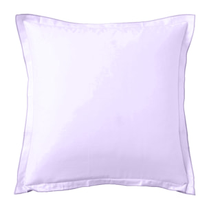 Taie d'oreiller en satin de coton, SARAILLE, Violet