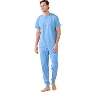 Pigiama uomo estivo in cotone articolo stripes. Noidinotte