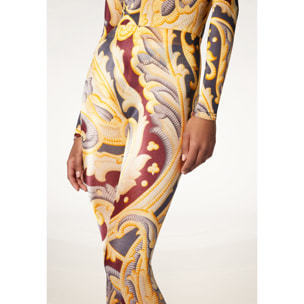 Collant Paisley Baroque Tights