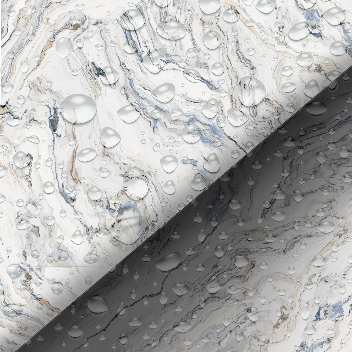 Revêtement sticker sol - MARBRE DE REGGIO CALABRE - Rouleau adhésif Protection Anti-dérapant