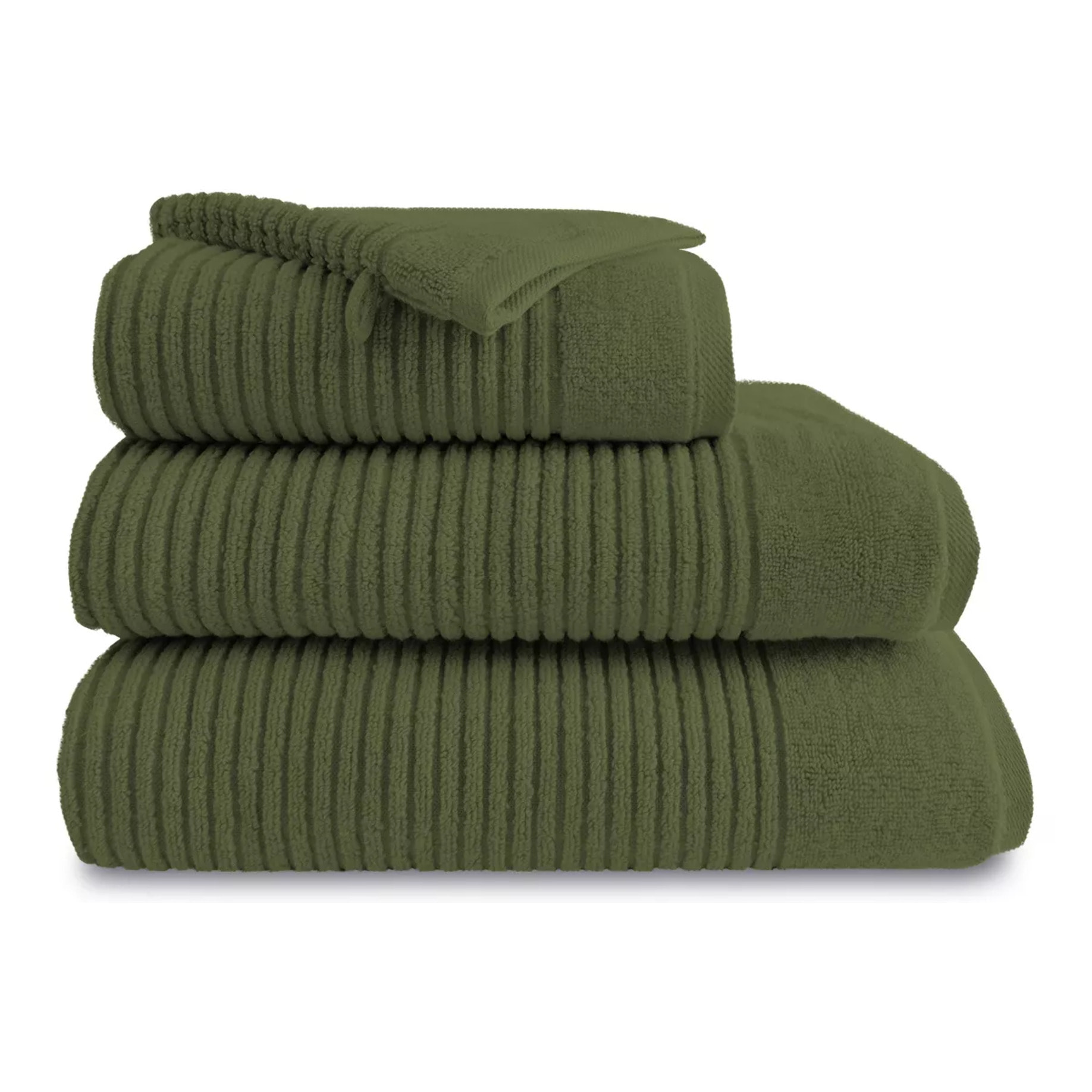 Gant de toilette pur coton 575 g/m² uni vert Vitae sauge